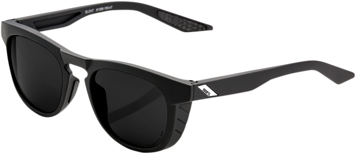 100% Slent Sonnenbrille - Schwarz - Grau Polarisiert 61035-100-47