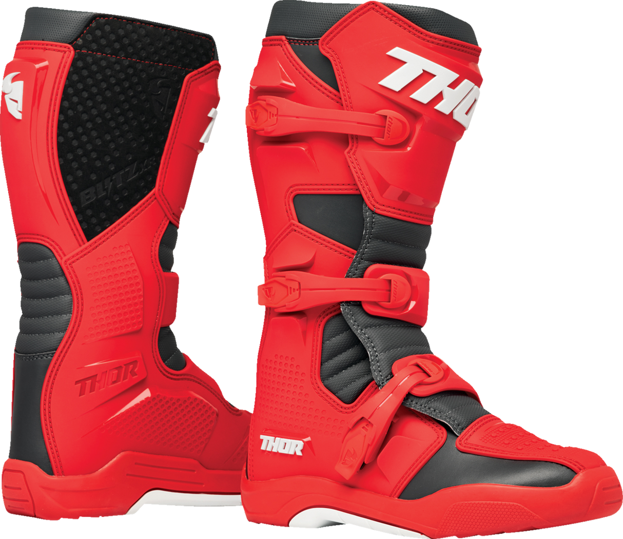 Botas THOR Blitz XR - Rojo/Carbón - Talla 12 3410-3114 