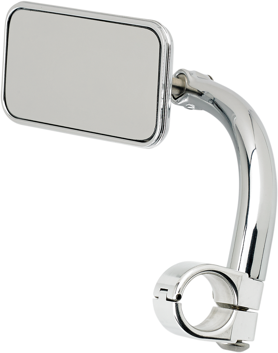 BILTWELL Rectangular Clamp-On Mirror - 1" - Chrome 6502-201-501