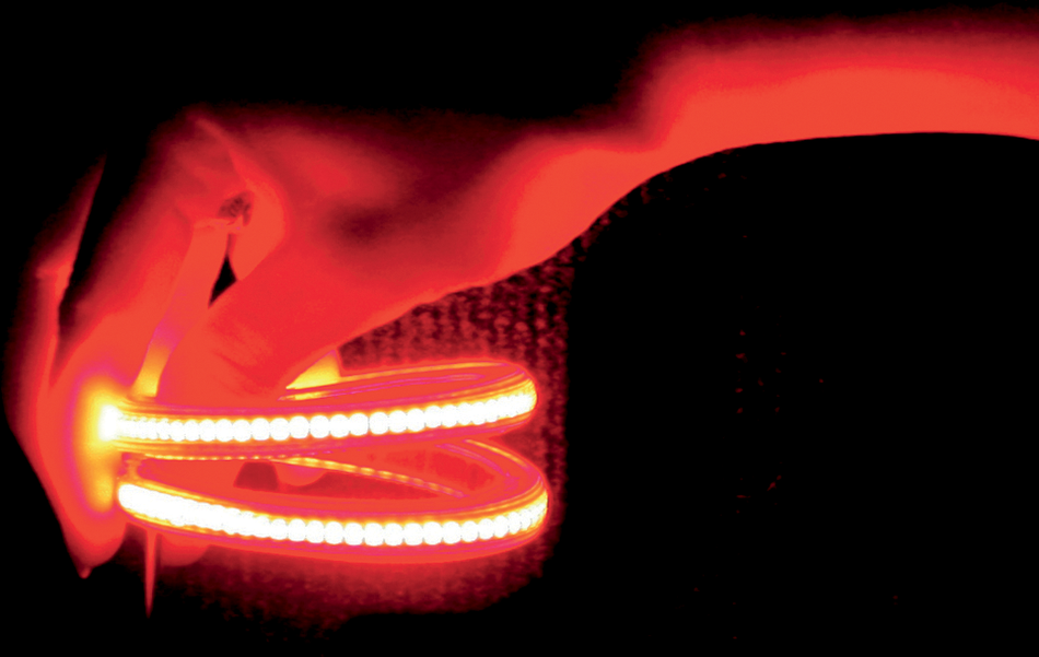 CUSTOM DYNAMICS TruFLEX® LED Strip - 4.5" - Red/Red TF30RR