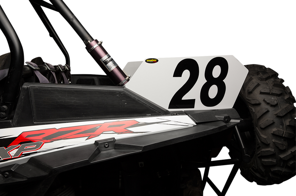 MAIER Number Plate - White - RZR 194631