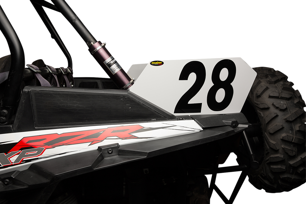 MAIER Number Plate - White - RZR 194631