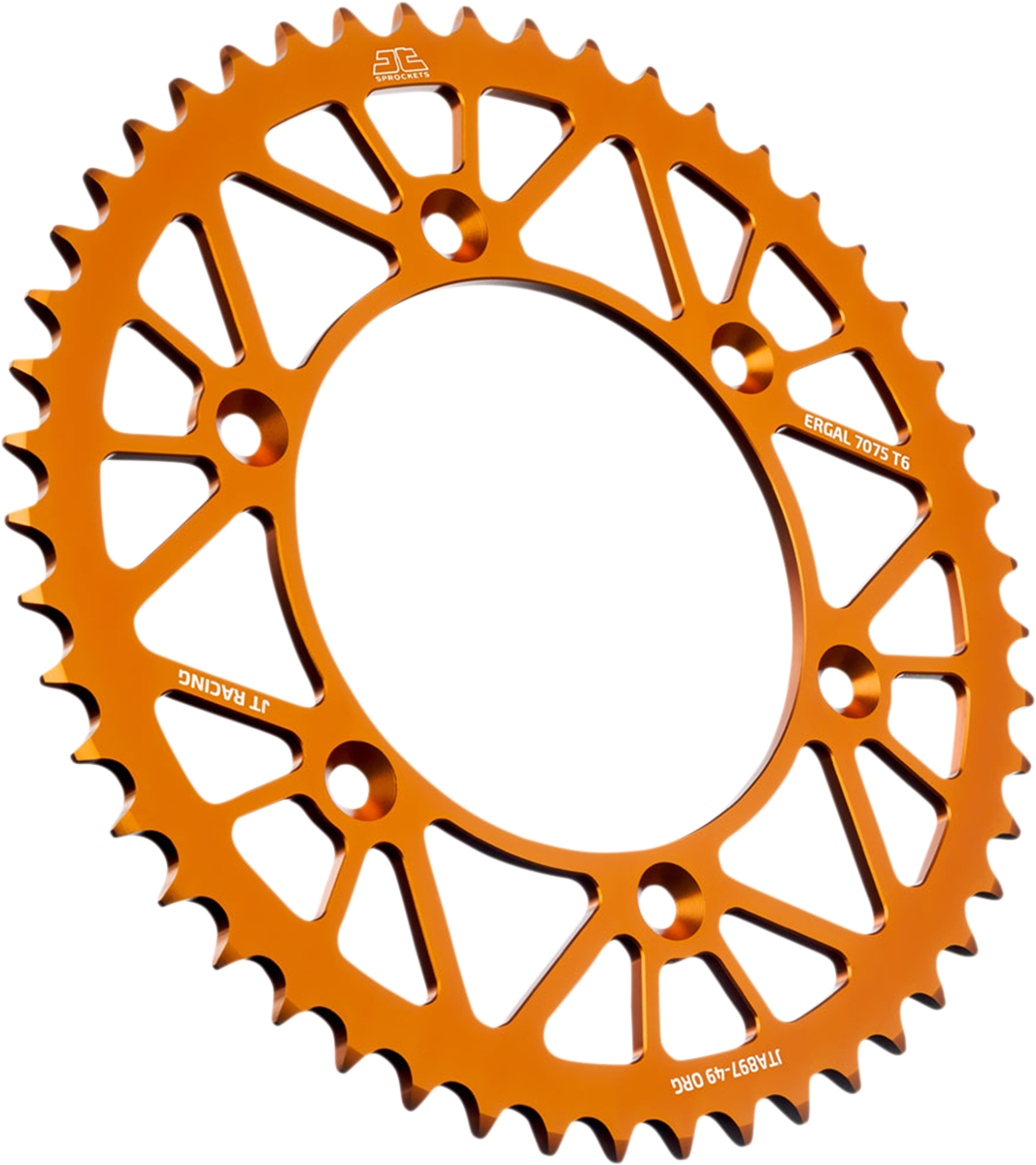 JT SPROCKETS Rear Sprocket - Orange - 49-Tooth JTA897.49ORG