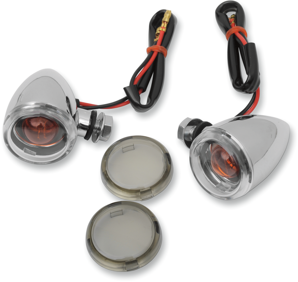 DRAG SPECIALTIES Mini-Duece Marker Light Kit - Clear/Smoke 20-6390C/MH
