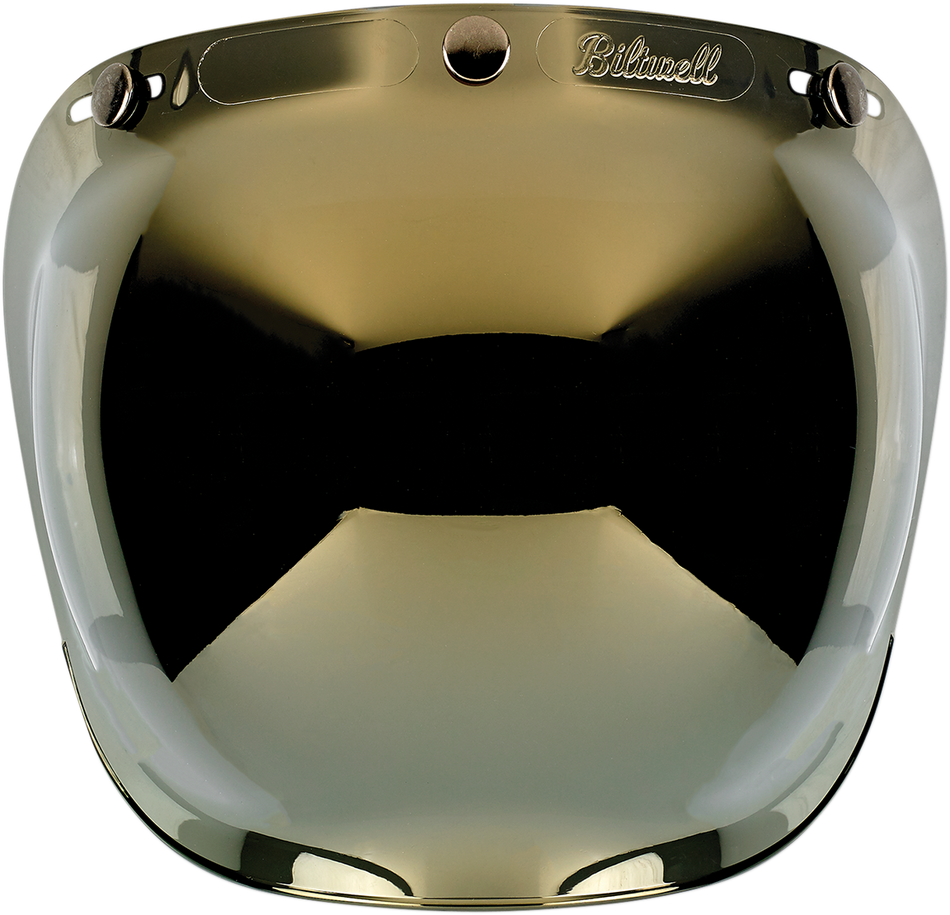 BILTWELL Bubble Shield - Gold Mirror 2001-222