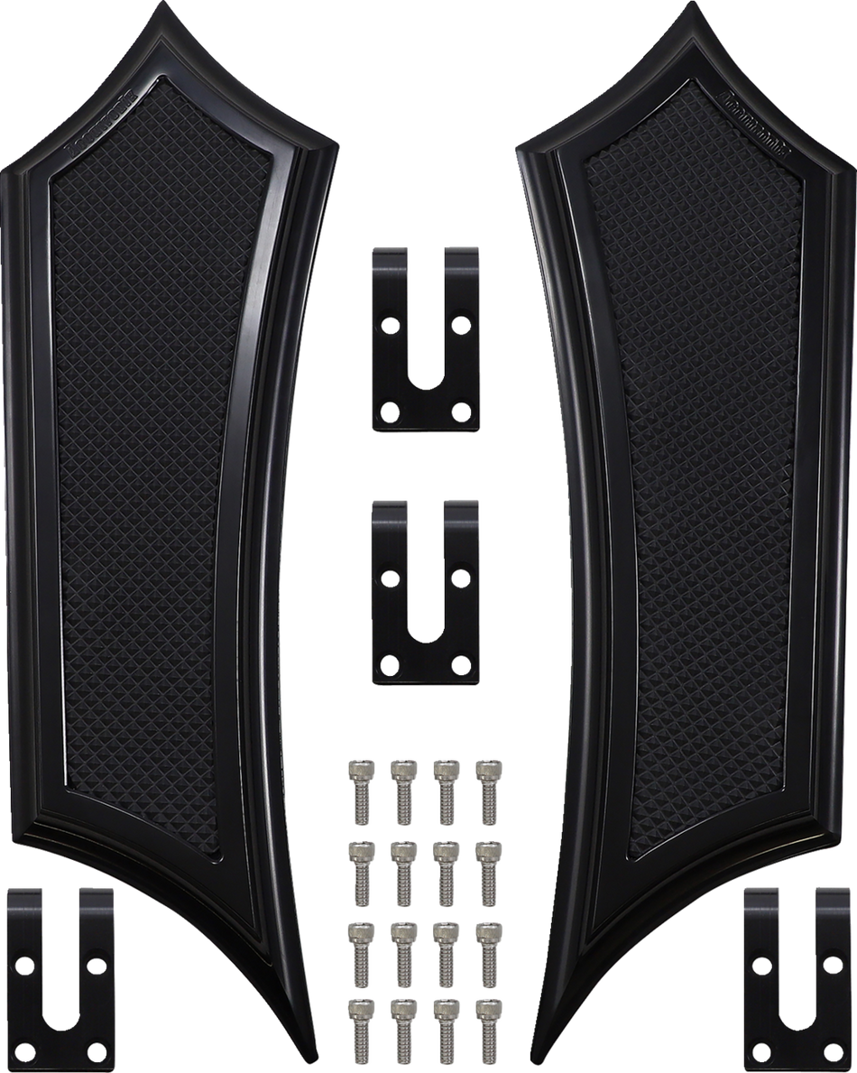 ACCUTRONIX Instigator Extended Floorboards - Black FBF01-IB