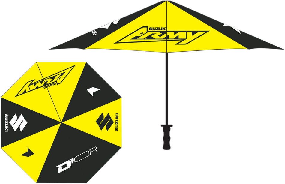 D'COR VISUALS Umbrella - Suzuki - Yellow/Black 81-104-1