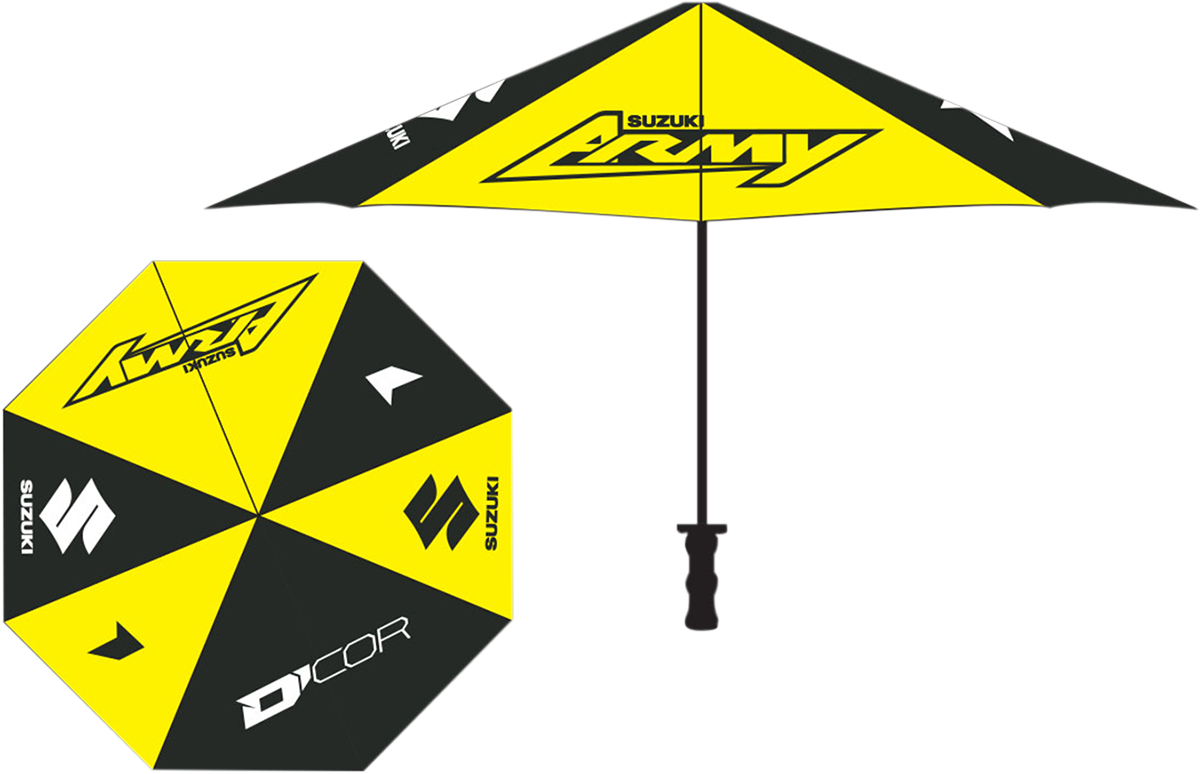 D'COR VISUALS Umbrella - Suzuki - Yellow/Black 81-104-1