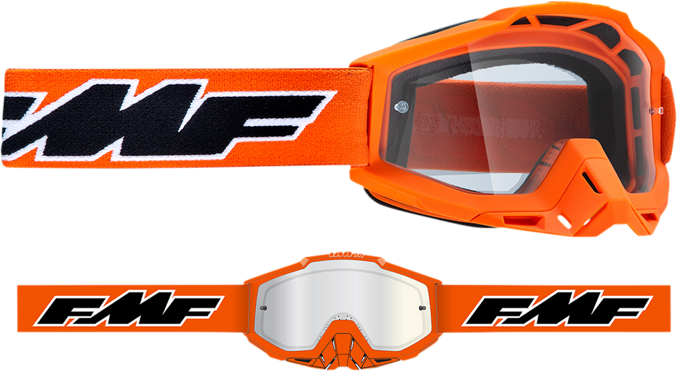 FMF PowerBomb Goggles - Rocket - Orange - Clear F-50036-00003 2601-2974