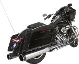 S&S CYCLE El Dorado Dual Exhaust System - Chrome - Black Thruster 550-0677B