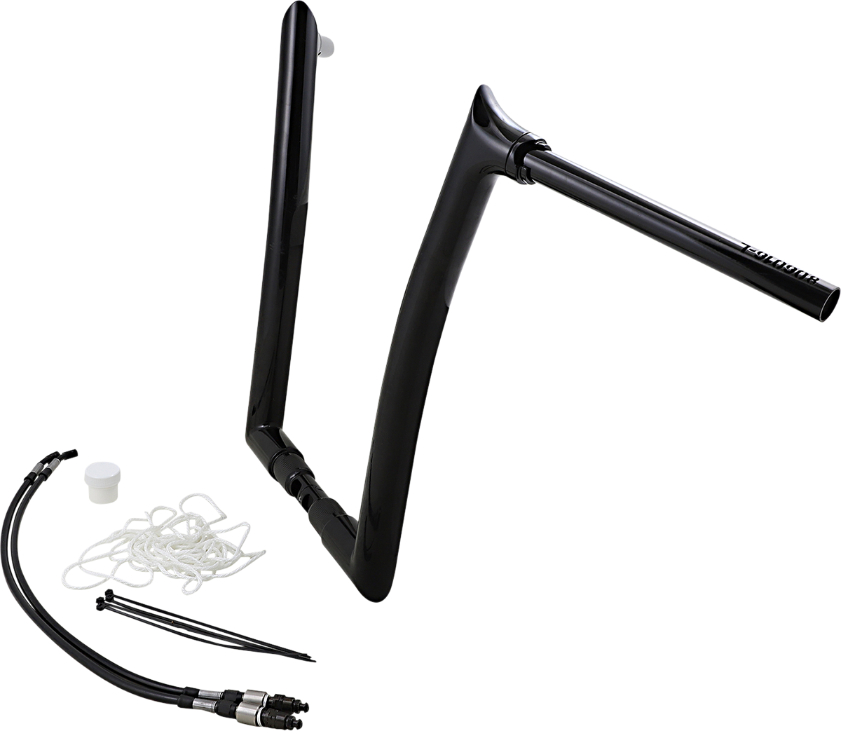 FAT BAGGERS INC. Handlebar Kit - Pointed Top - 16" - Black 809316-B