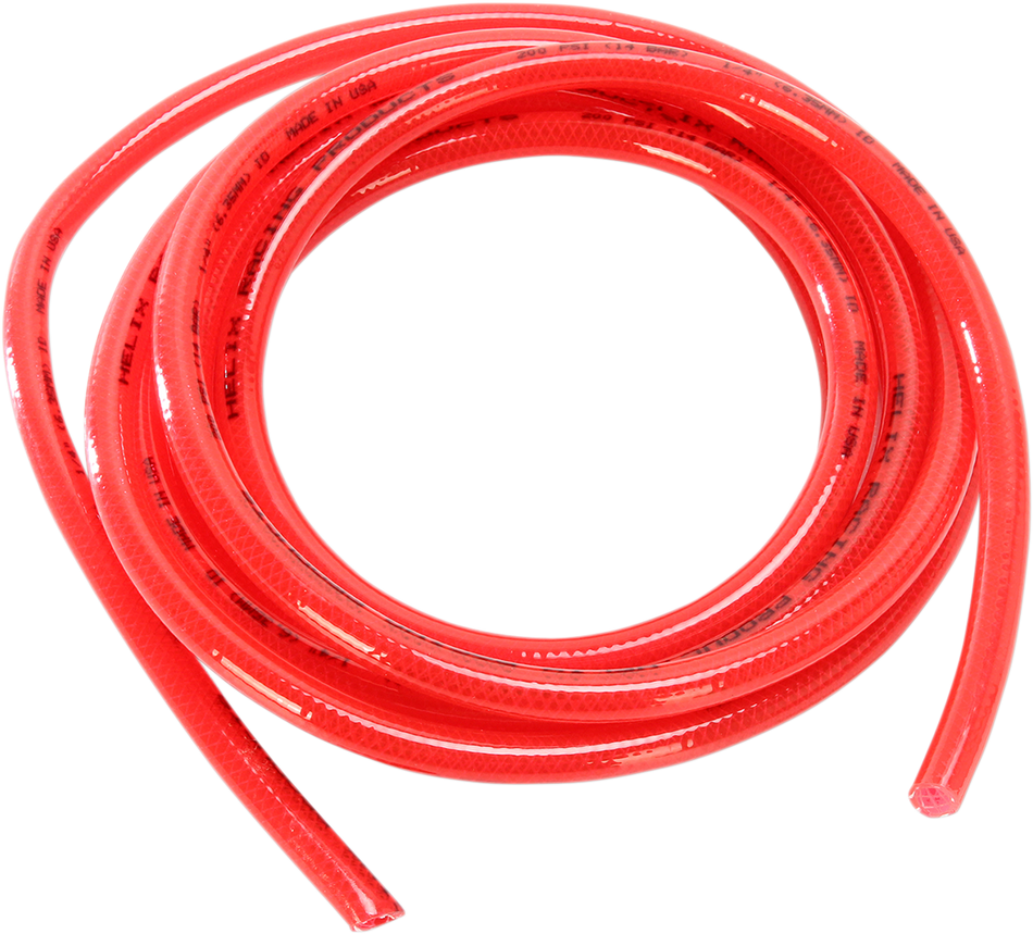 HELIX High-Pressure Fuel Line - Red - 1/4" - 10' 140-0103