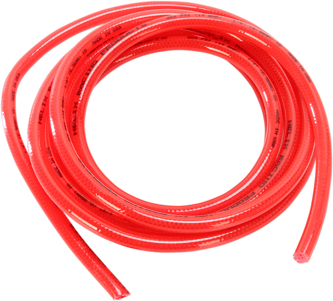 HELIX High-Pressure Fuel Line - Red - 1/4" - 10' 140-0103