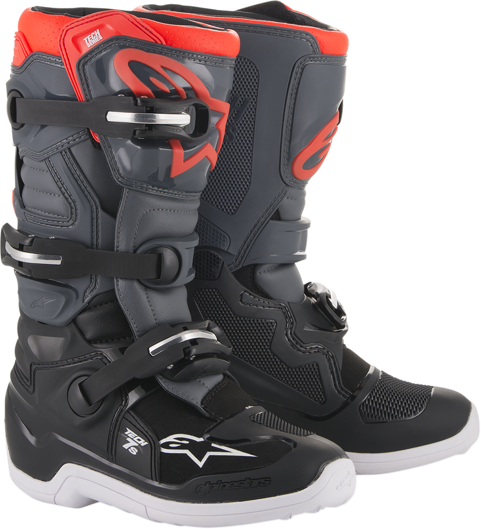 ALPINESTARS Youth Tech 7S Boots - Black/Gray - US 6 201501711336