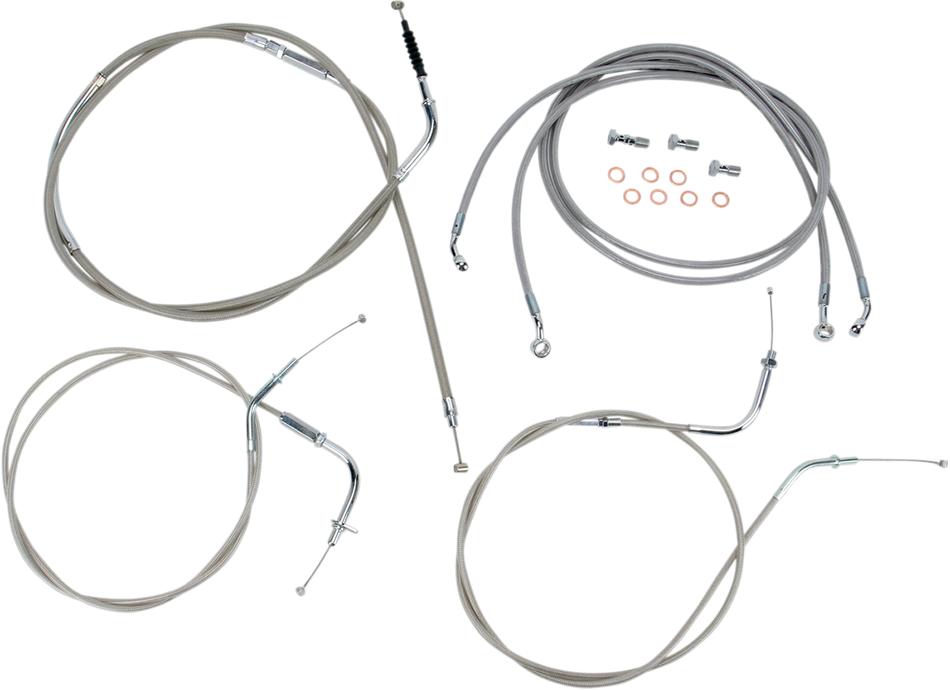 BARON Cable Line Kit - 12" - 14" - VN2000 - Stainless Steel BA-8076KT-12