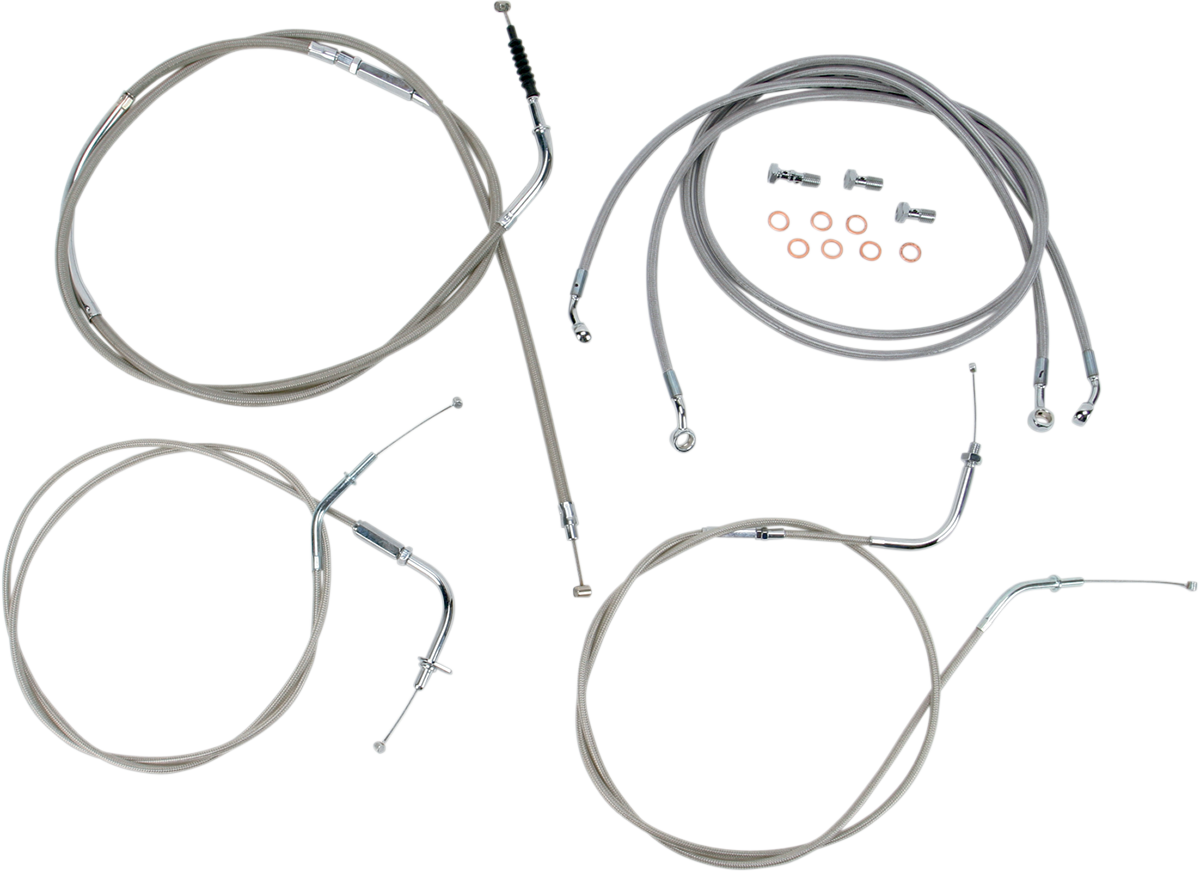 BARON Cable Line Kit - 12" - 14" - VN2000 - Stainless Steel BA-8076KT-12