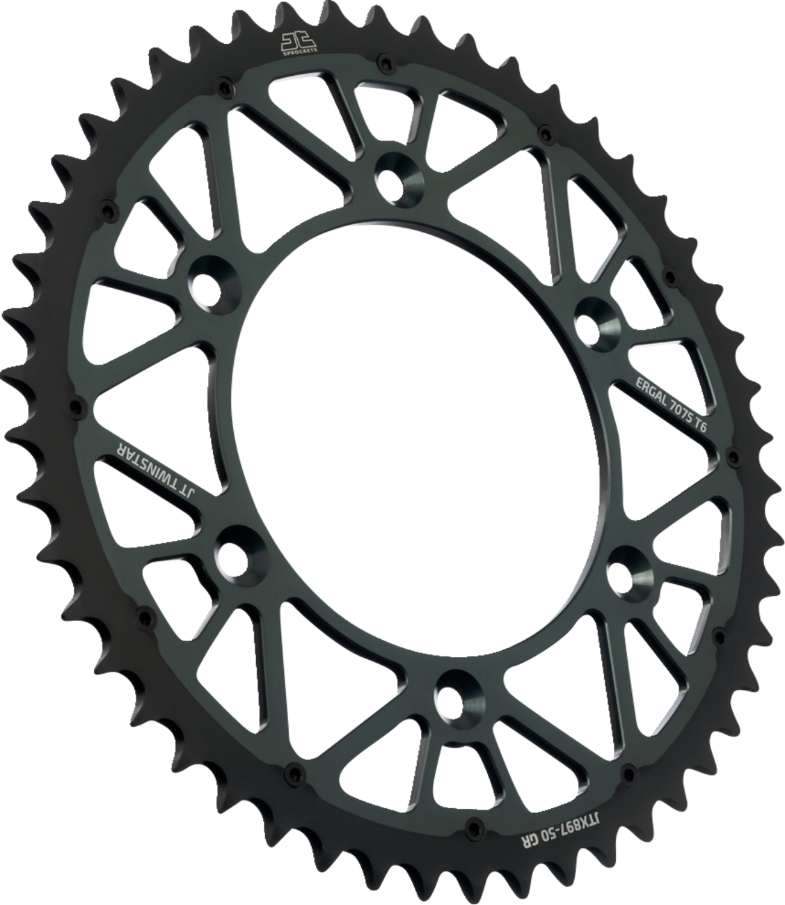 JT SPROCKETS Steel Rear Sprocket - Graphite - 50 Tooth JTX897.50GR