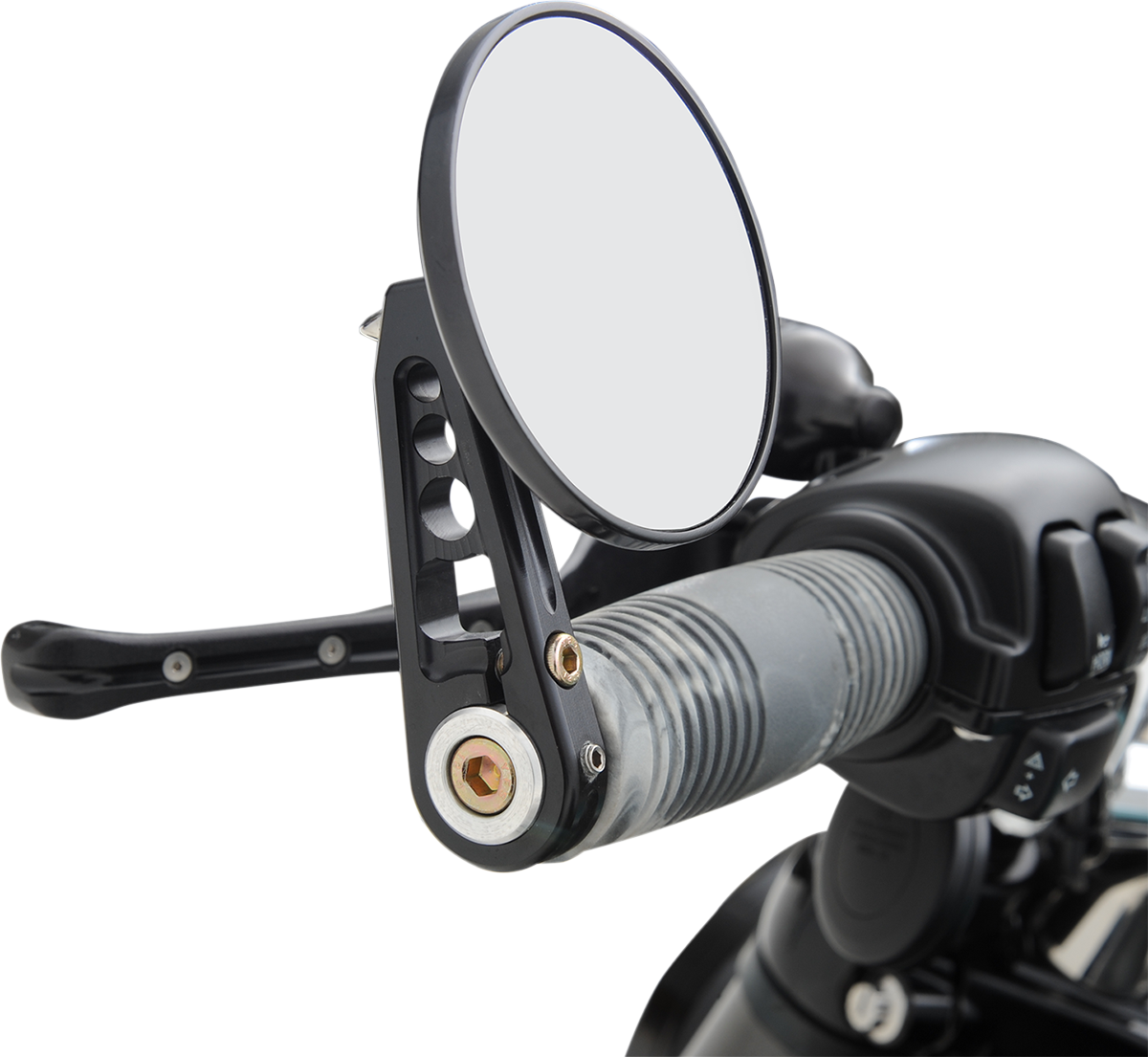 JOKER MACHINE Bar-End Mirror - Black 09-313-DB