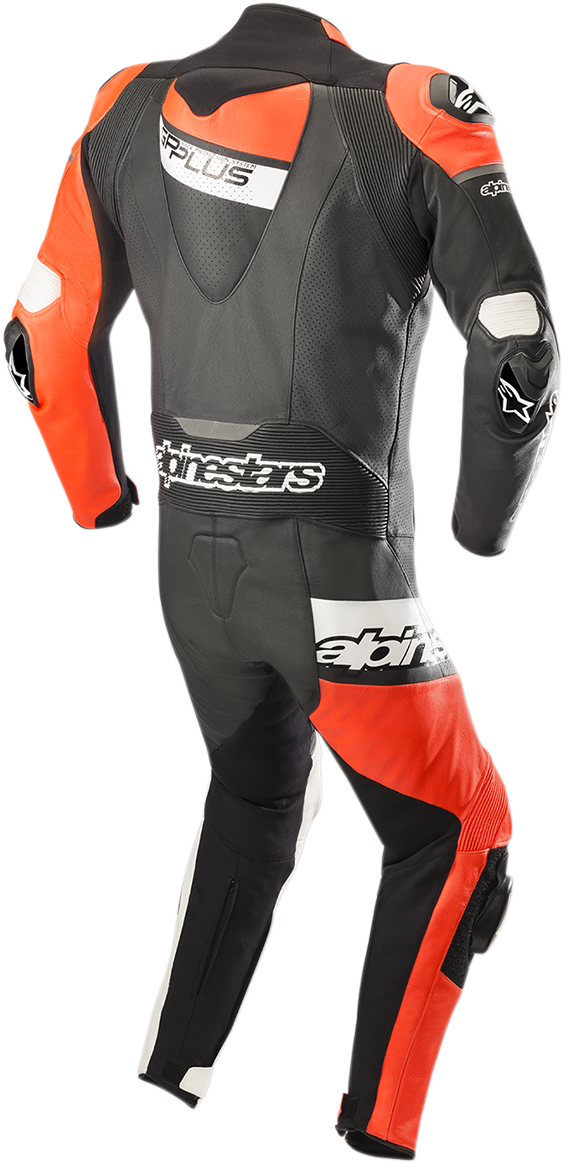 ALPINESTARS GP Plus Venom 1-Piece Leather Suit - Black/Red Fluorescent/White - US 44 / EU 54 3150818-1321-54