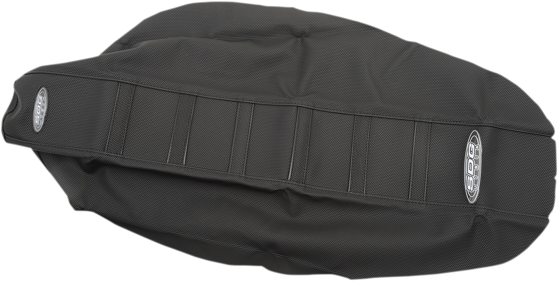 SDG 6-Ribbed Seat Cover - Black Ribs/Black Top/Black Sides 95936