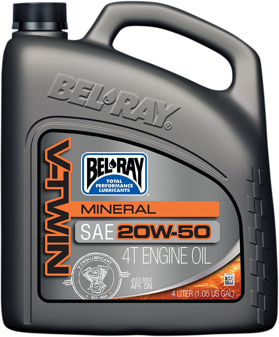 BEL-RAY V Twin Oil - 20W50 - 4L 96905-BT4