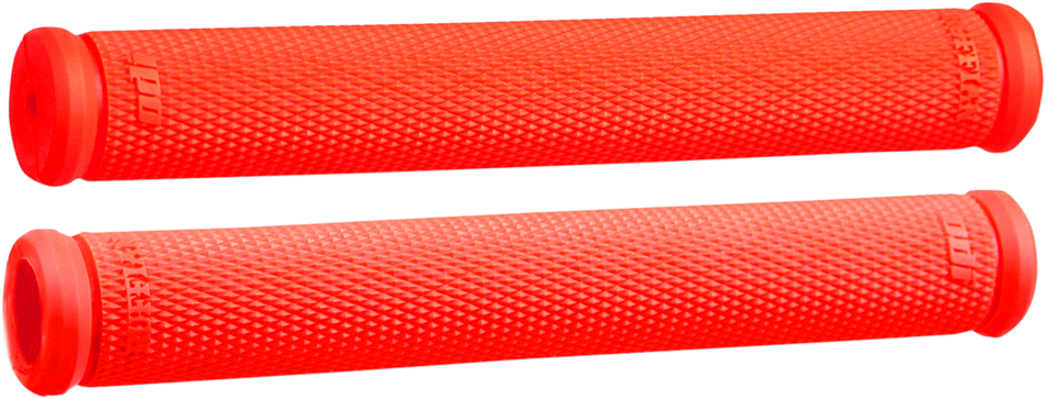 ODI Grips - Ruffian - 8" - Snow - Fluorescent Red N01RFFR