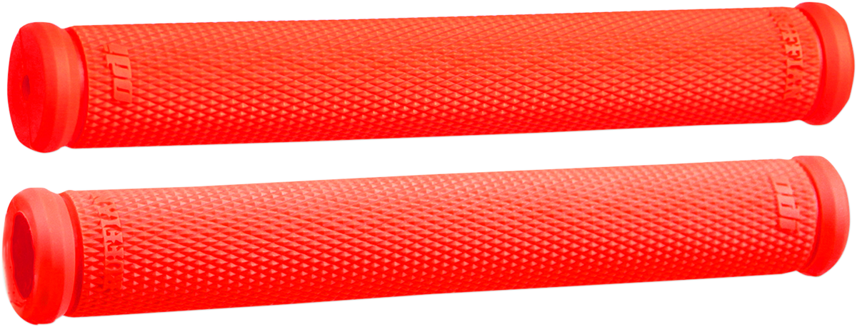 ODI Grips - Ruffian - 8" - Snow - Fluorescent Red N01RFFR