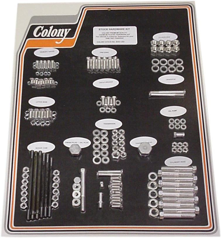 COLONY Hardware Kit - Cadmium - '48-'57 8302 CAD