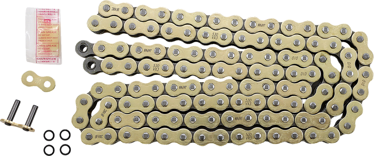 DID 530 VX3 - Chain - Gold - 120 Links 530VX3GBX120ZB