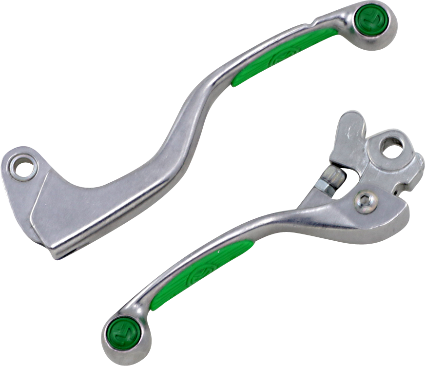 MOOSE RACING Lever Set - Competition - Green 1SGWF39