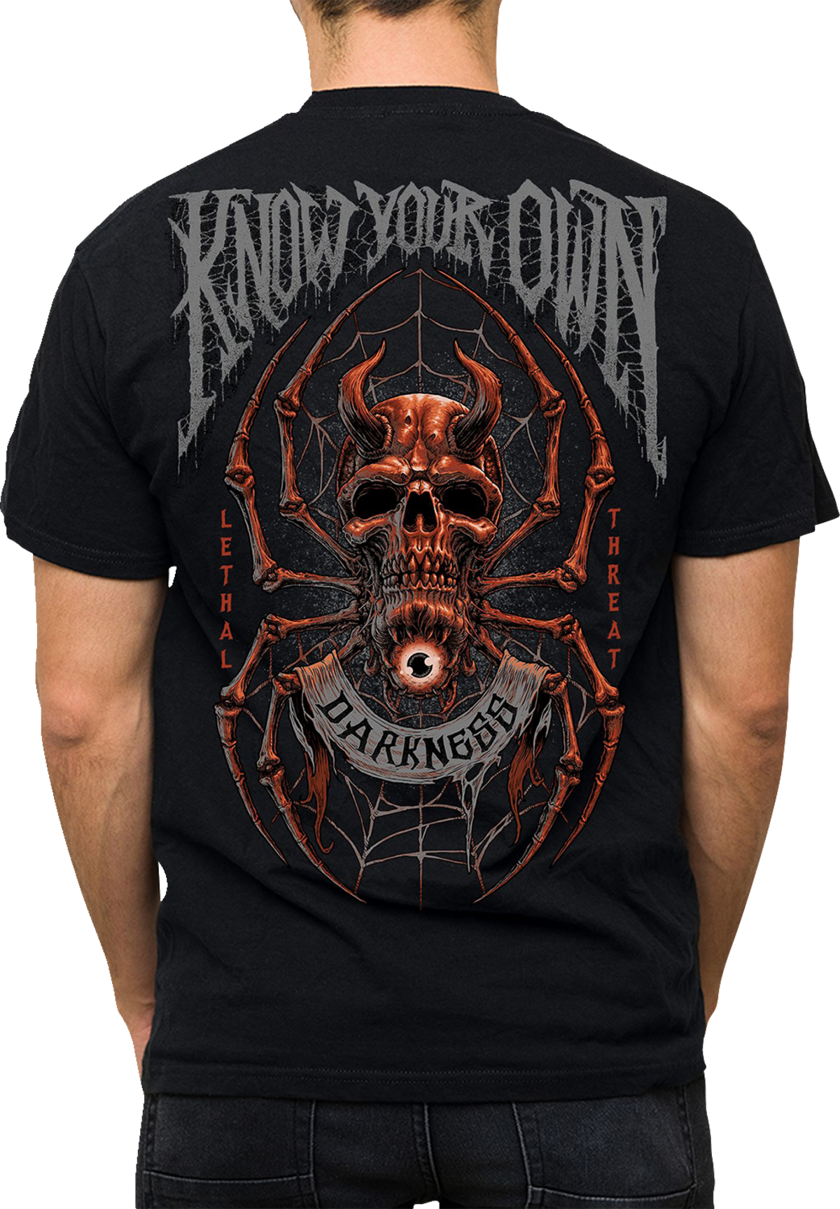 LETHAL THREAT Know Your Darkness T-Shirt - Black - Medium LT20902M