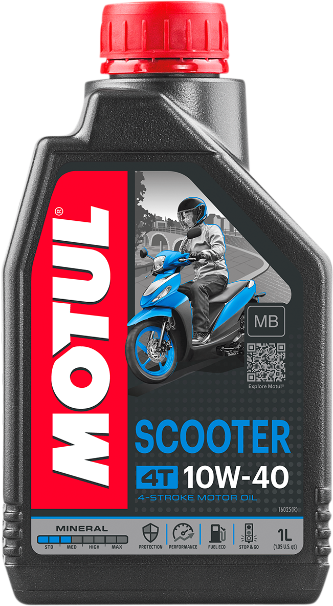 MOTUL Scooter 4T Mineral-Based Oil - 10W-40 - 1L 105937