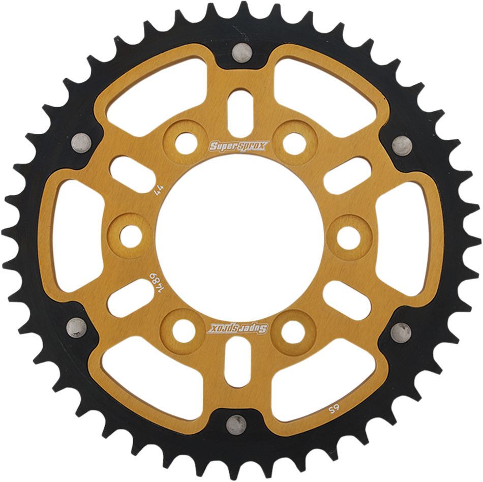SUPERSPROX Stealth Rear Sprocket - 44 Tooth - Gold - Kawasaki RST-1489-44-GLD