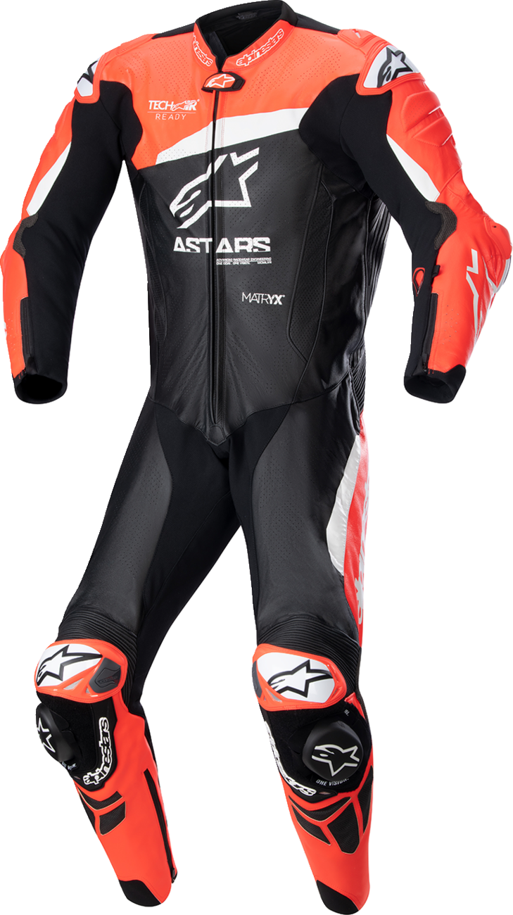 ALPINESTARS GP Plus v4 Leather Suit - Black/Red Fluo/White - US 38 / EU 48 3150523132148
