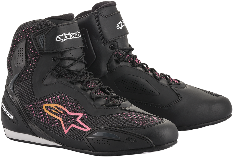Zapatos ALPINESTARS Stella Faster-3 Rideknit - Negro/Amarillo/Rosa - US 5.5 251052014396 
