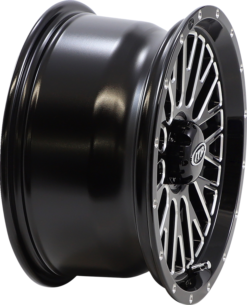 ITP Wheel - Momentum - Front/Rear - Black/Milled - 14x7 - 4/156 - 5+2 (+30 mm) 1422736731B