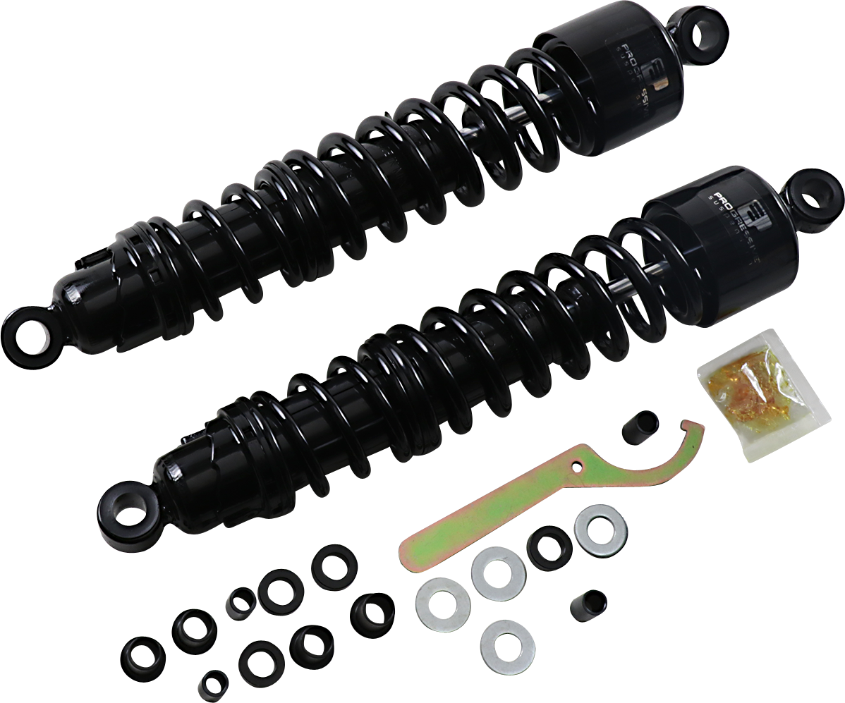 PROGRESSIVE SUSPENSION 413 Series Shock - Black - Heavy Duty - 15" 413-4041B