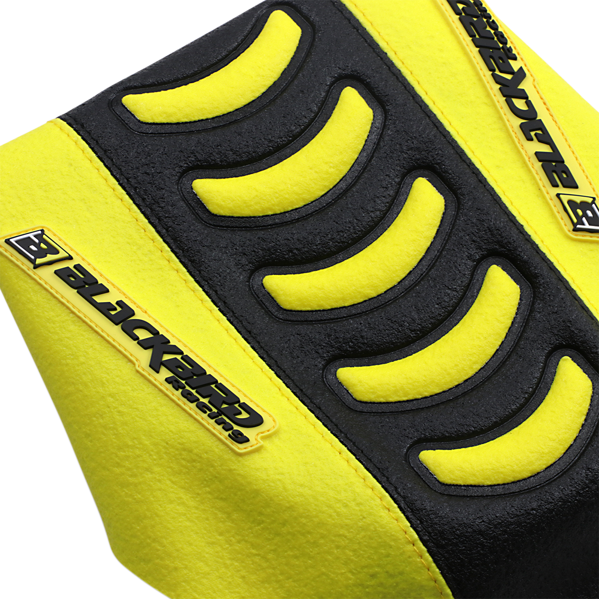 BLACKBIRD RACING Double Grip 3 Seat Cover - Black/Yellow - Suzuki 1331HUS