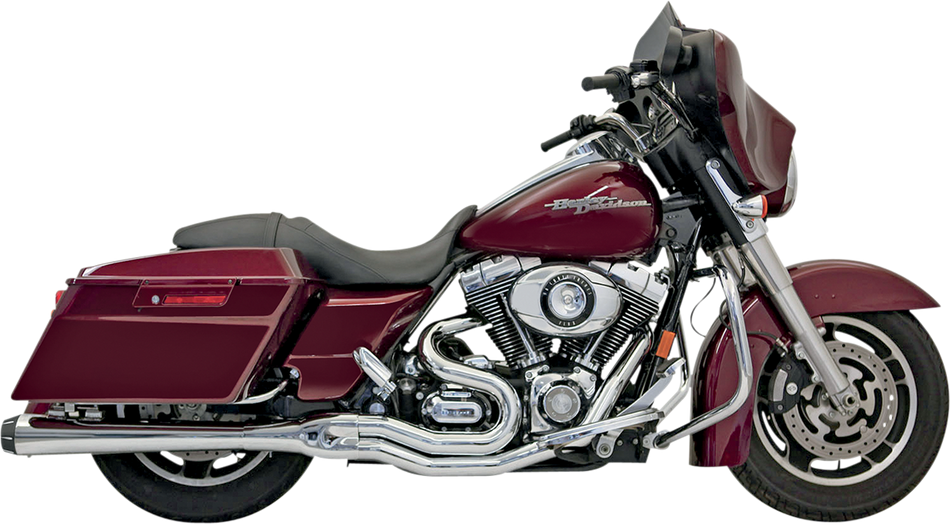 BASSANI XHAUST Megapower 2:1 Exhaust - 1-3/4" to 1-7/8" to 2" - Chrome FLH-767