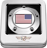 FIGURATI DESIGNS Timing Cover - 5 Hole - American - Stainless Steel FD20-TC-5H-SS