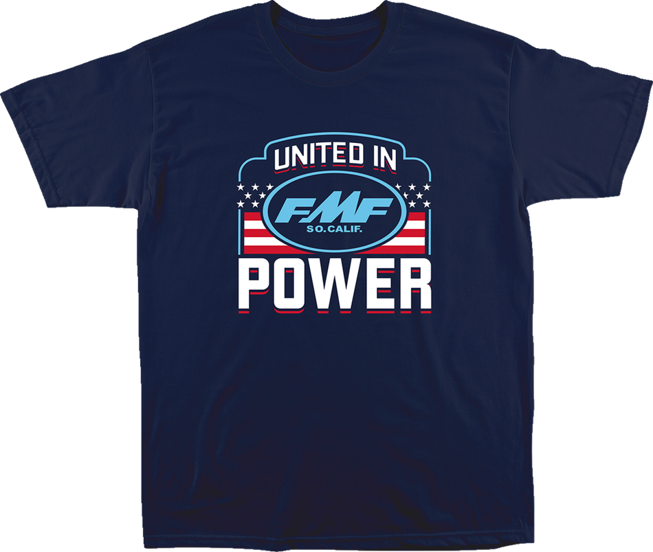 FMF United in Power T-Shirt - Navy - Large SP23118910NVYL 3030-23074