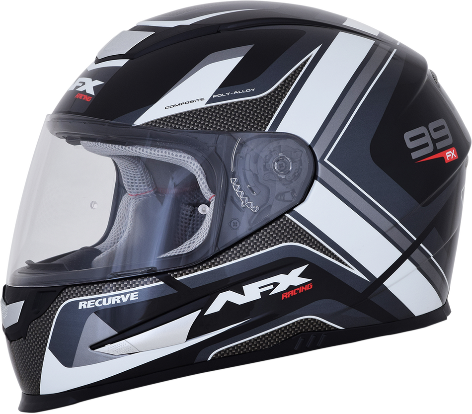 AFX FX-99 Helmet - Recurve - Black/White - Small 0101-11116