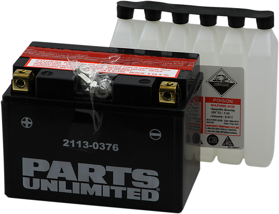 Parts Unlimited Agm Battery - Ytz12s-Bs Ctz12s-Bs