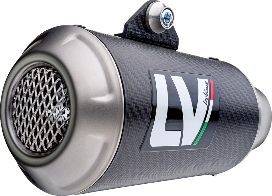 LEOVINCE LV-10 Slip-On Muffler - Carbon Fiber Scrambler   2021-2023 15250C
