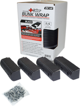 CALIBER BunkWrap Endcap - 2"x6" - Black - 4 Pack 23053-BK