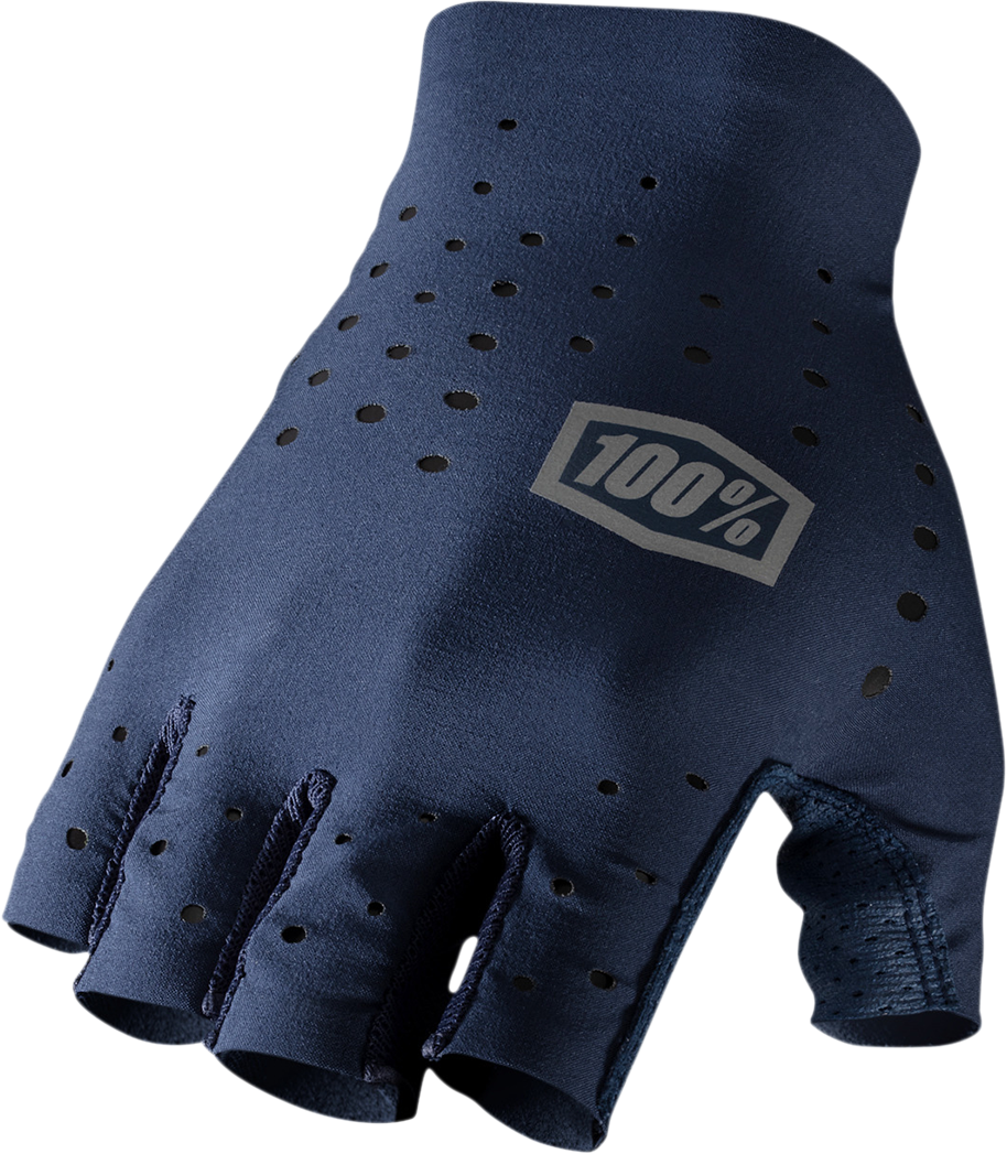 100% Sling Short Finger Gloves - Navy - Large 10021-00012