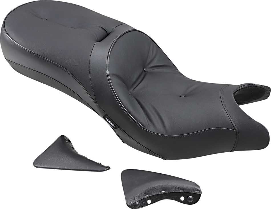 DRAG SPECIALTIES Seat - Low-Profile - Touring - Pillow Top - Black 0810-1542