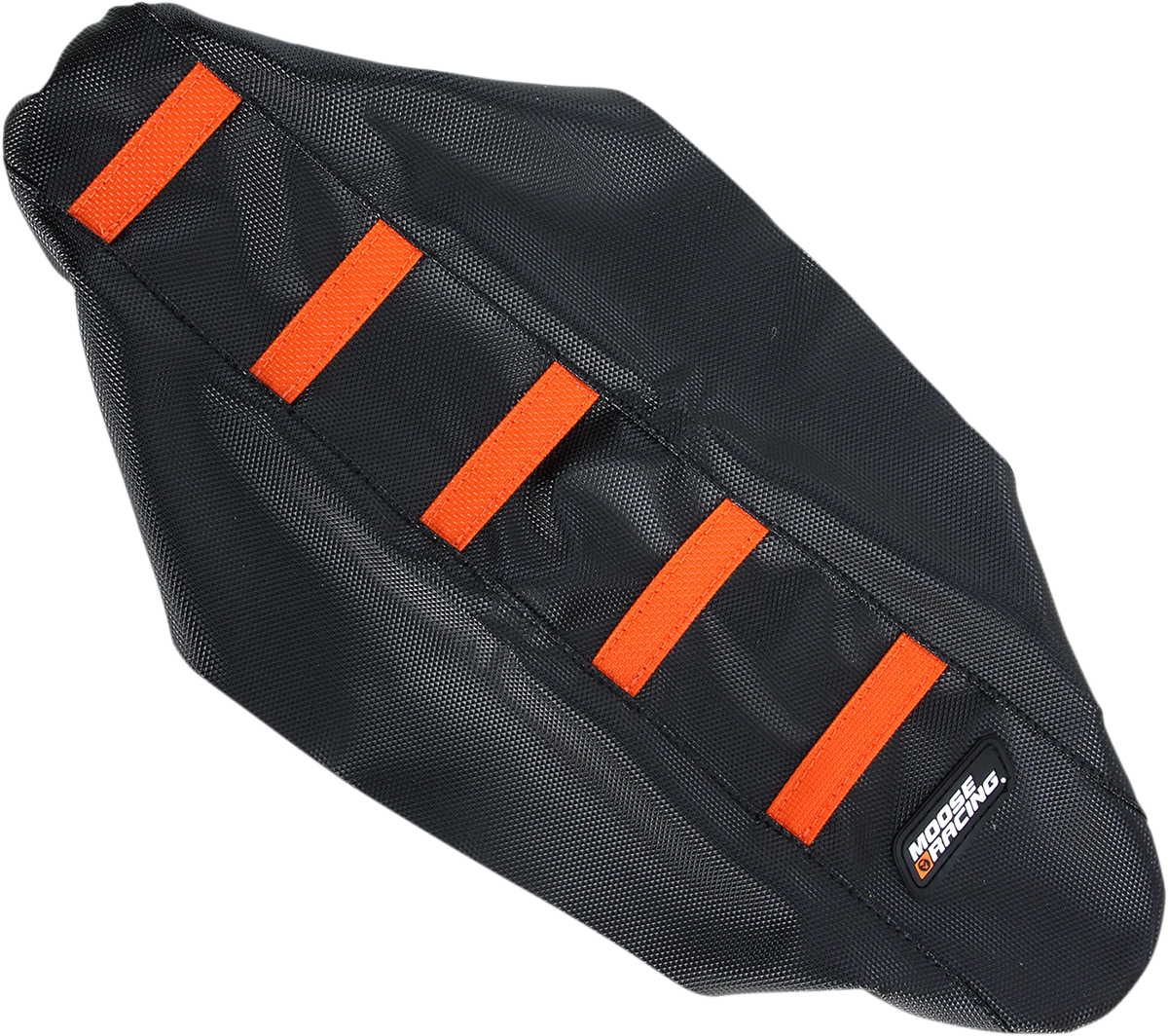 Funda de asiento acanalada MOOSE RACING - Funda negra/Costillas naranja - KTM KTM6509-336RT 