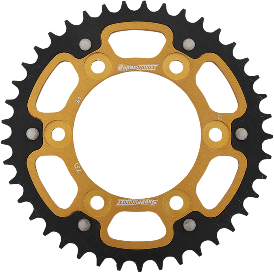 SUPERSPROX Stealth Rear Sprocket - 41 Tooth - Gold - Ducati RST-735-41-GLD
