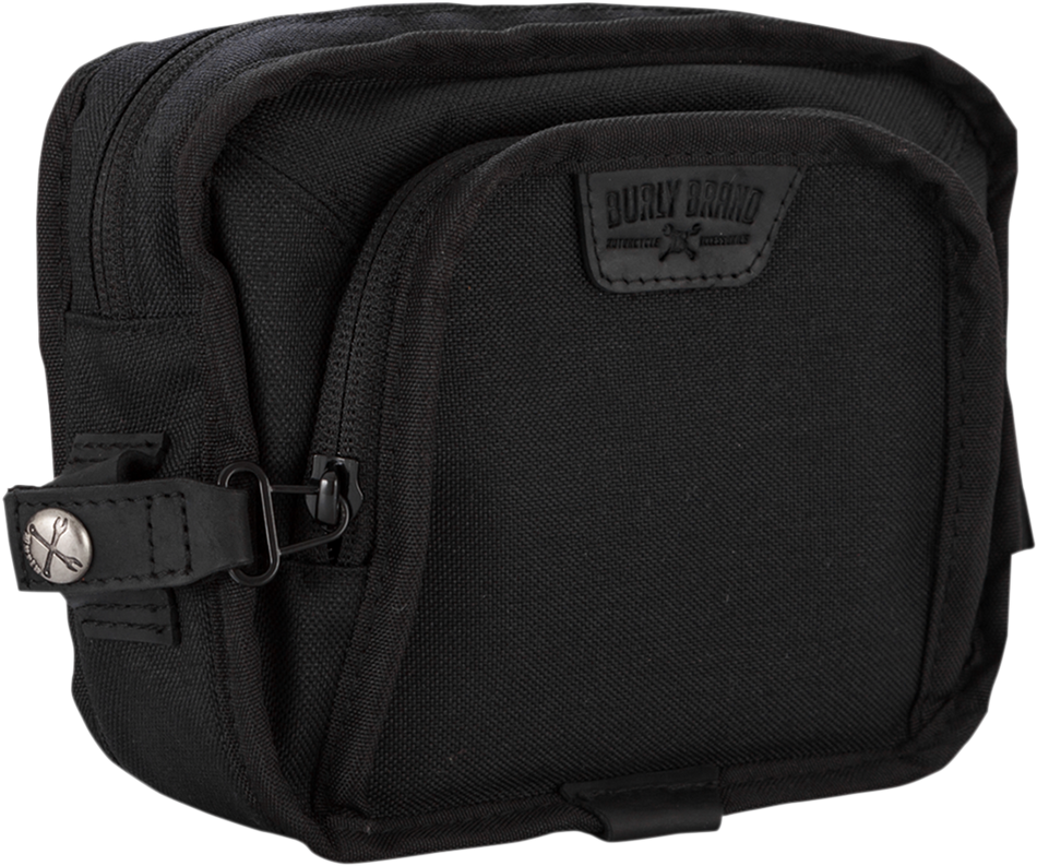 BURLY BRAND Handlebar Bag - Black Cordura B15-1012B